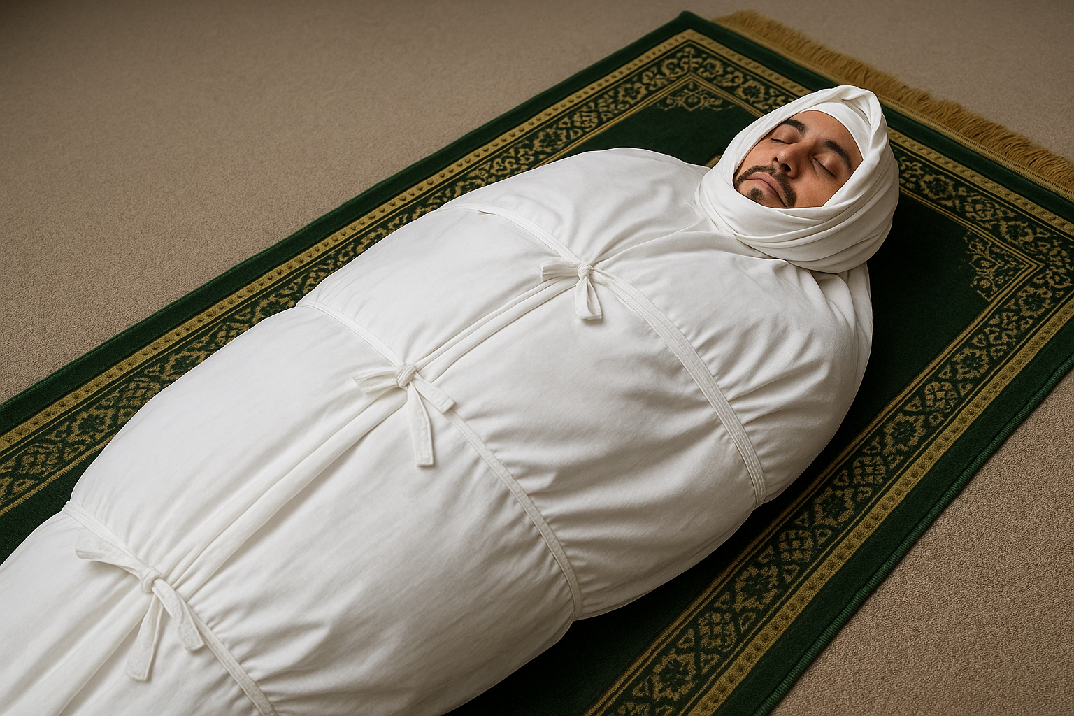 Lavage, ensevelement et mise en bière du cadavre